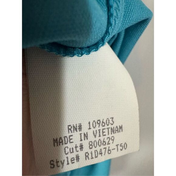 Abstract Retro Blue Swirl Halter Midi Dress Rabbit Rabbit Rabbit 12 - Picture 8 of 8